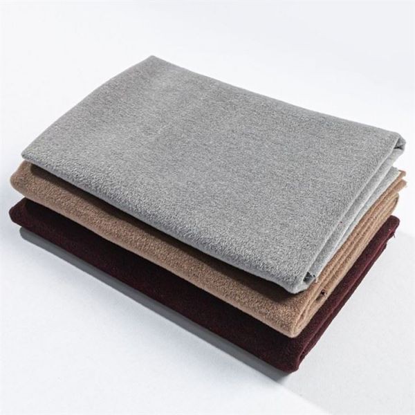 Vải Polyester chải màu xám